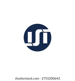 IST SHAPE CIRCULAR LOGO DESIGN IDEA VECTOR.eps