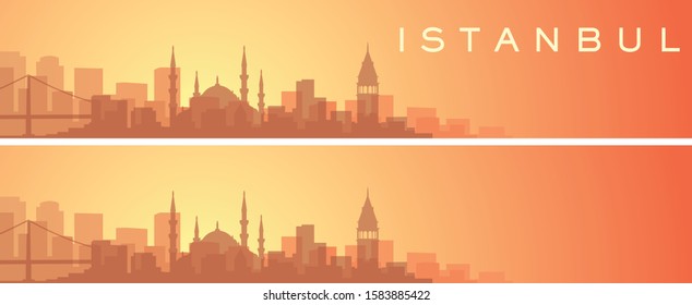 Istanbul Beautiful Skyline Scenery Banner