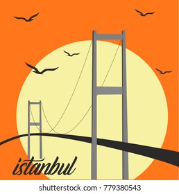 Istanbul and the Bosphorus Bridge
