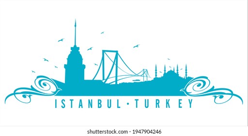 istanbul bosphorus bridge silhouette work