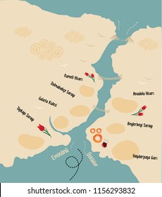 istanbul bosphorus map