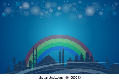 Istanbul city background, Turkey 