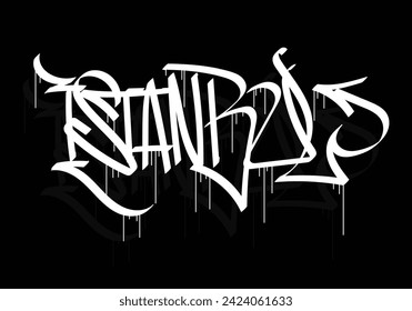 ISTANBUL city graffiti tag style