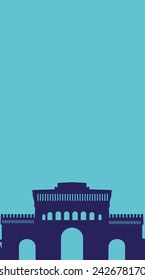 istanbul city graphic design vector art