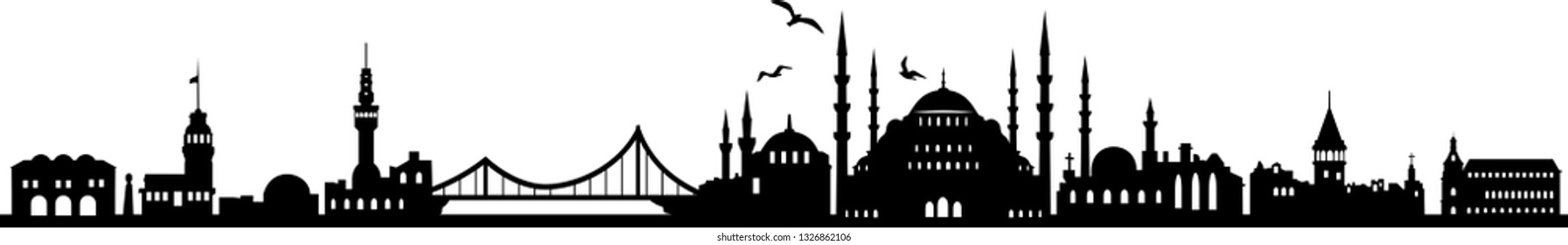 Istanbul City Skyline