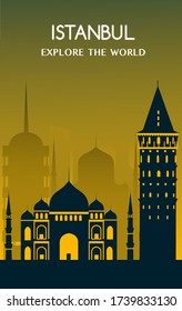 Istanbul city Turkey. Vector illustration