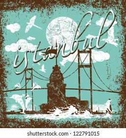 istanbul city vector art
