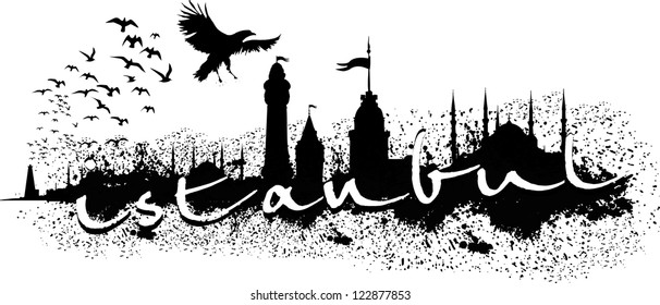 istanbul city vector art