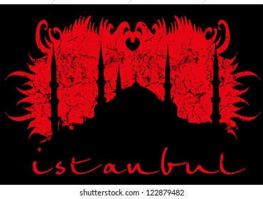 istanbul city vector art