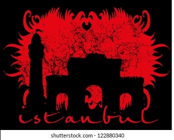 istanbul city vector art