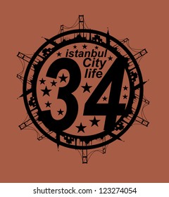 istanbul city vector art