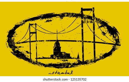 istanbul city vector art
