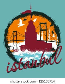 istanbul city vector art