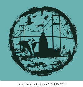 istanbul city vector art