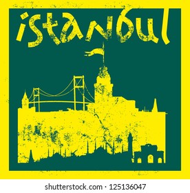 istanbul city vector art