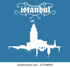istanbul city vector art