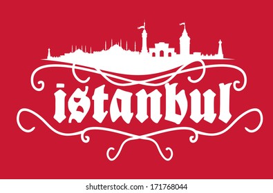 istanbul city vector art