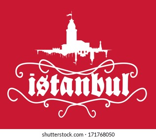 istanbul city vector art