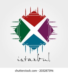 istanbul city vector art