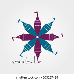 istanbul city vector art