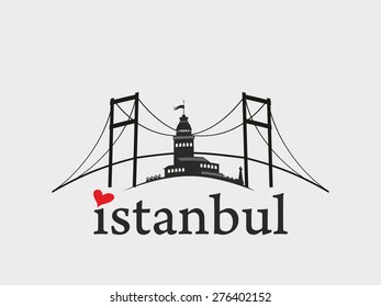 istanbul city vector art