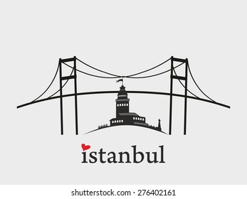 istanbul city vector art