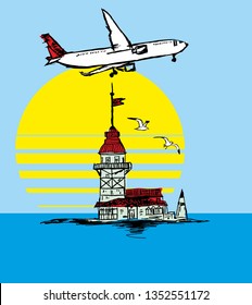 istanbul graphic design vector art
