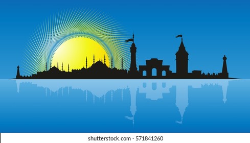 Istanbul graphic design vector art