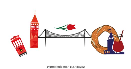 Istanbul illustration vector