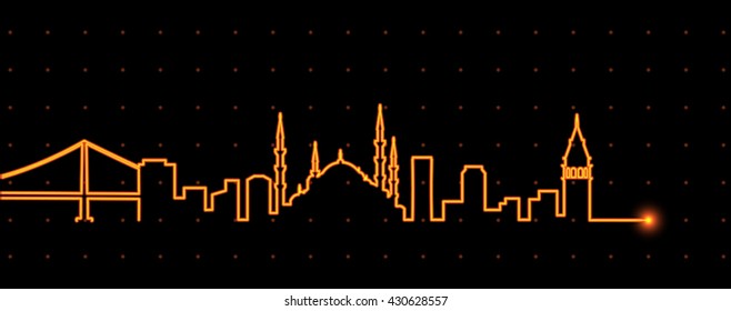 Istanbul Light Streak Profile