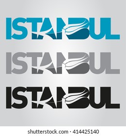 istanbul logo, icon and symbol vector illustration
