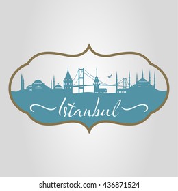 istanbul logo, icon and symbol vector illustration