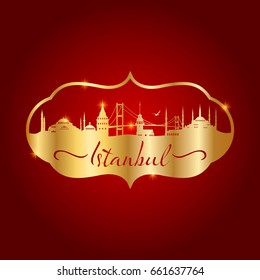 istanbul logo, icon and symbol vector illustration