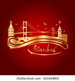 istanbul logo, icon and symbol vector illustration