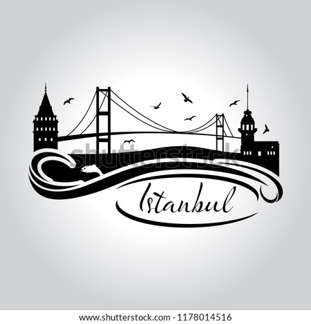 istanbul logo, icon and symbol vector illustration