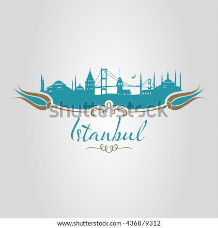 istanbul logo, icon and symbol vector illustration