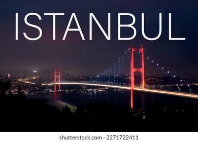 Istanbul promotional cover; magnificent Bosphorus view of Istanbul