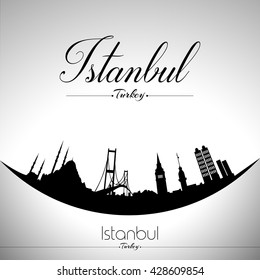 Istanbul silhouette.