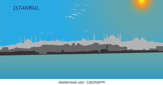 Istanbul Skyline Vector