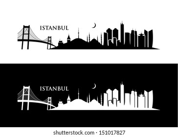 Istanbul Skyline Vector Illustration Stock Vector (Royalty Free ...