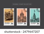 Istanbul Stamp Collection: Historic and Iconic Landmarks
