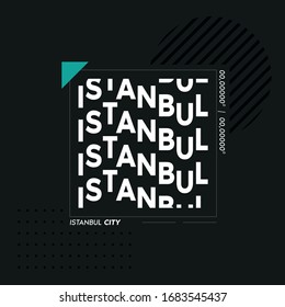 Istanbul, Turkey. Creative Poster Design