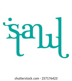 Istanbul word, modern typographic vector design