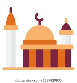 Istiqlal Moschee Symbol für Web, App, Infografik, etc