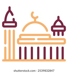 Istiqlal Mosque icon for web, app, infographic, etc