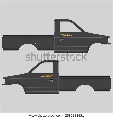
Isuzu Panther side view vector. suitable for designs or sketches