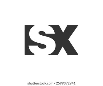 ISX logo design. Initial letter I S X bold font style for tech startups, consulting, corporate branding. Creative company name, headlines typography identity, trendy logotype. Vector illustration.