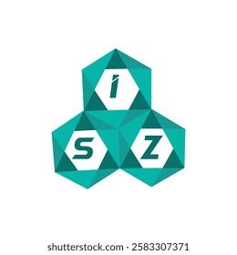ISZ creative minimalist letter logo. ISZ unique vector initials alphabet letter logo design
