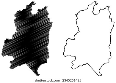 Mapa de ilustraciones vectoriales del municipio de Itaguacu (estado de Espírito Santo, municipios del Brasil, República Federativa del Brasil), dibujo de dibujos de dibujos de dibujos de Itaguaçu