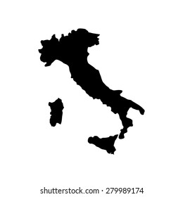 italia map - italian ogo template - italia icon